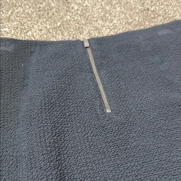 Maeve Dual Split Button Midi skirt size 4 Navy Blue dual slit - Picture 11 of 16